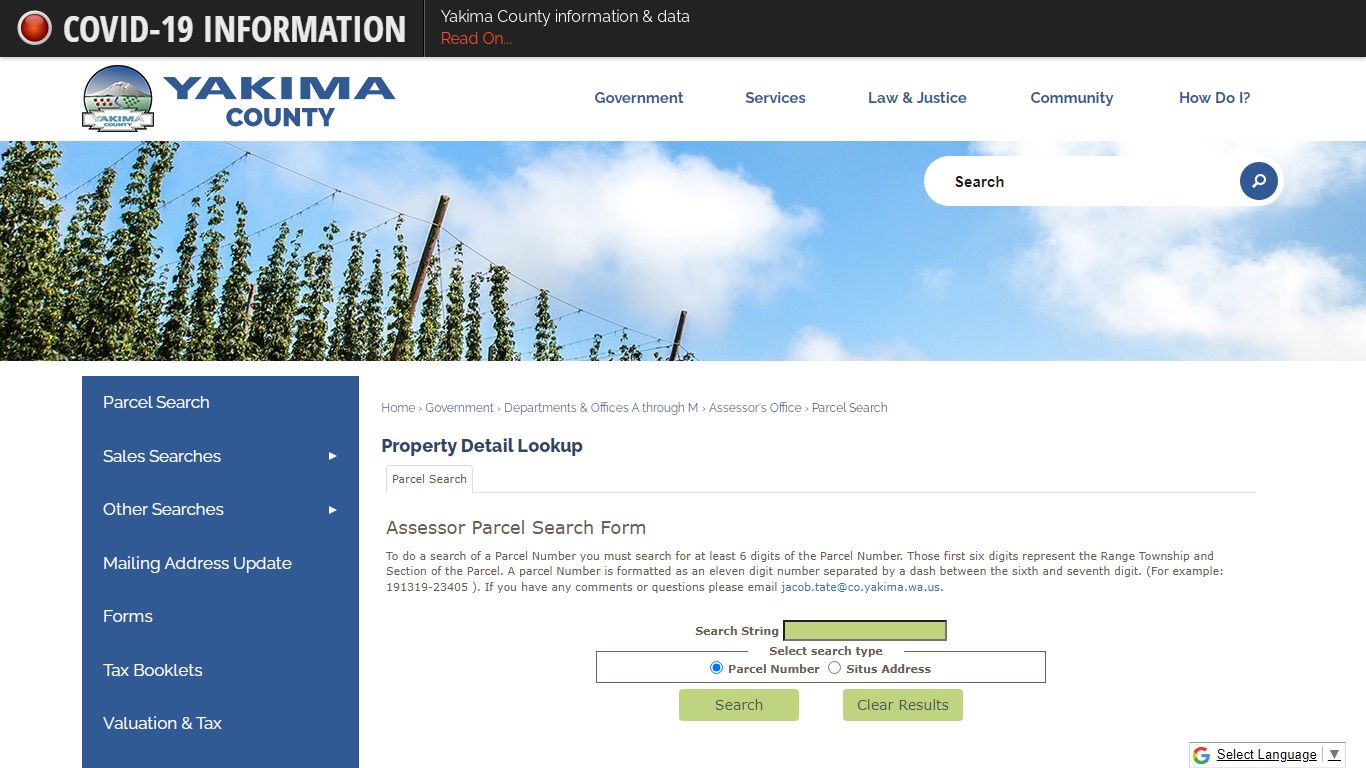 Parcel Search | Yakima County, WA